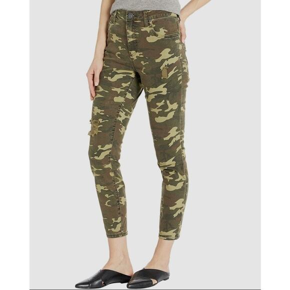 NWT KUT from the Kloth Camouflage Skinny Jeans High Rise Distressed | Size 2 - Picture 2 of 9
